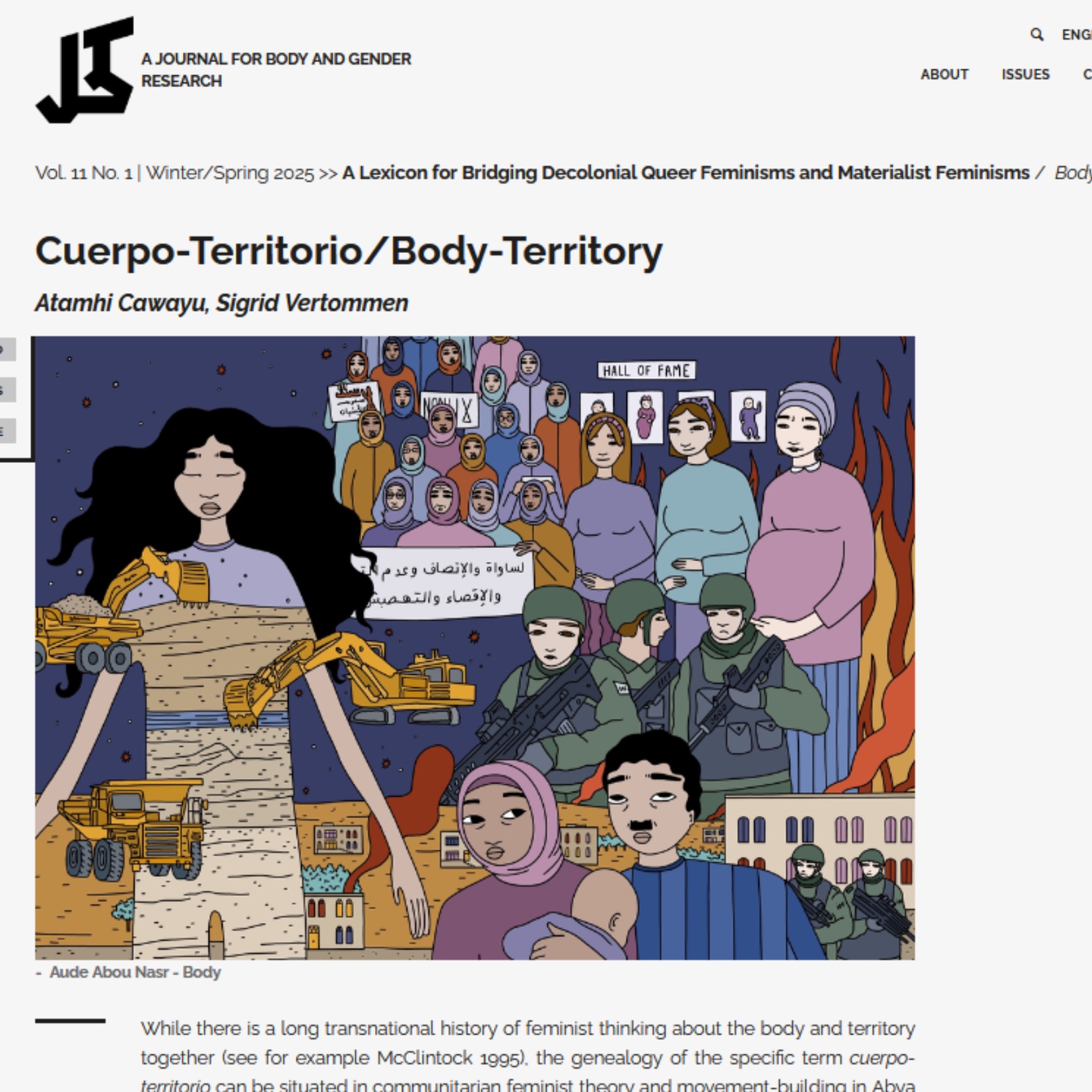 Cuerpo-Territorio/Body-Territory