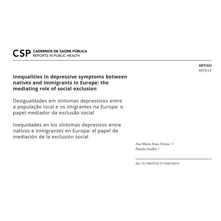 Inequalities in depressive symptoms between natives and immigrants in Europe: the mediating role of social exclusion